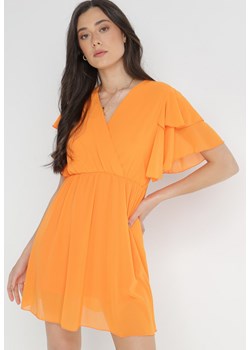 Pomarańczowa Sukienka Theselle ze sklepu Born2be Odzież w kategorii Sukienki - zdjęcie 140721650