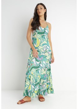 Zielona Sukienka Hyriope ze sklepu Born2be Odzież w kategorii Sukienki - zdjęcie 140721702