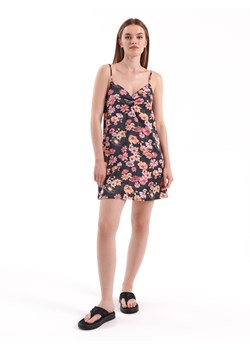 Satynowa sukienka mini w kwiaty - Wielobarwny ze sklepu House w kategorii Sukienki - zdjęcie 140760462
