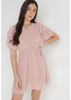 Różowa Sukienka Theselle ze sklepu Born2be Odzież w kategorii Sukienki - zdjęcie 140769130