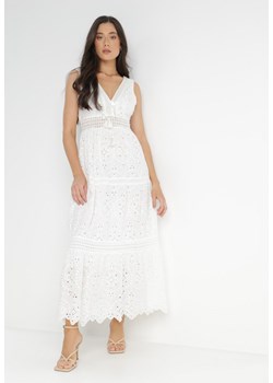 Biała Sukienka Semione ze sklepu Born2be Odzież w kategorii Sukienki - zdjęcie 140772342