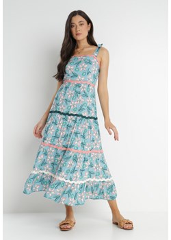 Niebieska Sukienka Sofyne ze sklepu Born2be Odzież w kategorii Sukienki - zdjęcie 140772534