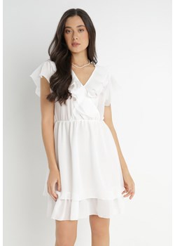 Biała Sukienka Phaenathe ze sklepu Born2be Odzież w kategorii Sukienki - zdjęcie 140772612