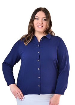 Bluzka FBZ1058 GRANATOWY ze sklepu fokus.pl w kategorii Koszule damskie - zdjęcie 140782572