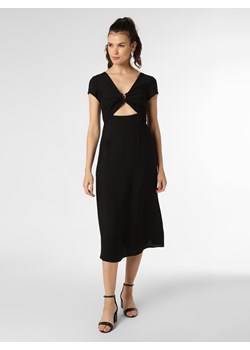 EDITED Sukienka damska Kobiety wiskoza czarny jednolity ze sklepu vangraaf w kategorii Sukienki - zdjęcie 140783070