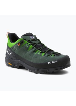 Buty trekkingowe męskie Salewa Alp Trainer 2 zielone 61402 ze sklepu sportano.pl w kategorii Buty trekkingowe męskie - zdjęcie 140836801