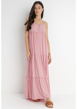 Różowa Sukienka Cilaris ze sklepu Born2be Odzież w kategorii Sukienki - zdjęcie 140988113