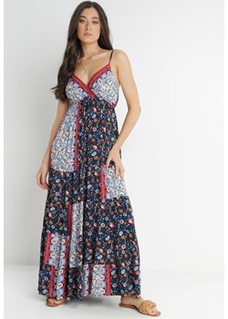 Granatowa Sukienka Olynome ze sklepu Born2be Odzież w kategorii Sukienki - zdjęcie 141119544