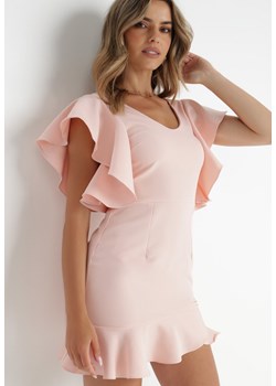 Jasnoróżowa Sukienka Bessette ze sklepu Born2be Odzież w kategorii Sukienki - zdjęcie 141126530