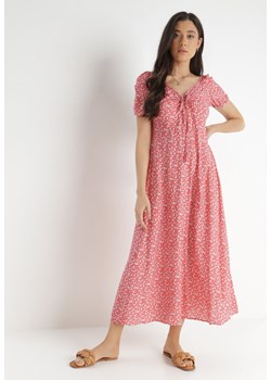 Różowa Sukienka z Wiskozy Farthellor ze sklepu Born2be Odzież w kategorii Sukienki - zdjęcie 141149222