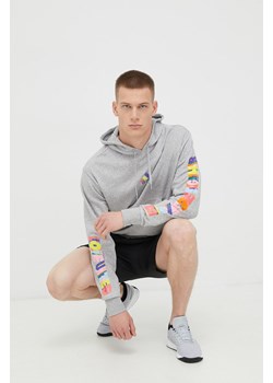 adidas Performance bluza Pride męska kolor szary z kapturem melanżowa ze sklepu ANSWEAR.com w kategorii Bluzy męskie - zdjęcie 141152973