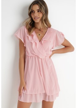 Różowa Sukienka Havi ze sklepu Born2be Odzież w kategorii Sukienki - zdjęcie 141153862