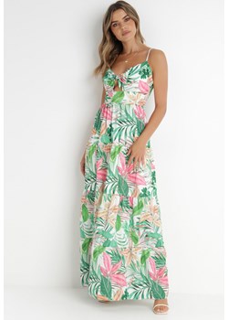 Zielona Sukienka Gouin ze sklepu Born2be Odzież w kategorii Sukienki - zdjęcie 141153954