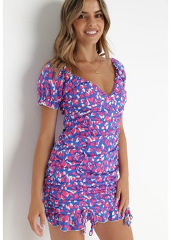 Niebiesko-Różowa Sukienka Francoise ze sklepu Born2be Odzież w kategorii Sukienki - zdjęcie 141154112
