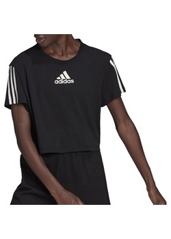 Koszulka adidas Aeroready Made For Training Crop Sport Tee HA1192 - czarna ze sklepu streetstyle24.pl w kategorii Bluzki damskie - zdjęcie 141178042