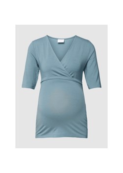 T-shirt ciążowy z dodatkiem streczu ze sklepu Peek&Cloppenburg  w kategorii Bluzki ciążowe - zdjęcie 141257903