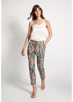 Bawełniane spodnie w zwierzęcy print ze sklepu Molton w kategorii Spodnie damskie - zdjęcie 141300011