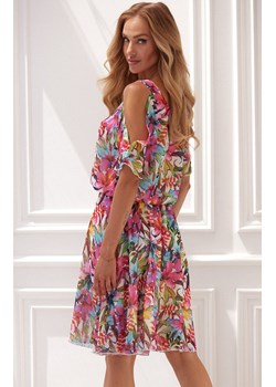 A295 Sukienka zwiewna, Kolor różowy, Rozmiar S, Awama ze sklepu Primodo w kategorii Sukienki - zdjęcie 141304602