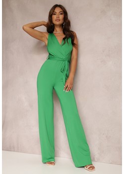 Zielony Kombinezon Hellelle ze sklepu Renee odzież w kategorii Kombinezony damskie - zdjęcie 141342773