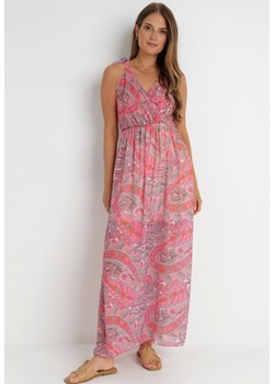 Różowa Sukienka Valentin ze sklepu Born2be Odzież w kategorii Sukienki - zdjęcie 141375710