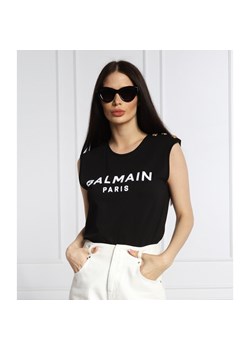 Balmain T-shirt | Regular Fit ze sklepu Gomez Fashion Store w kategorii Bluzki damskie - zdjęcie 141387783