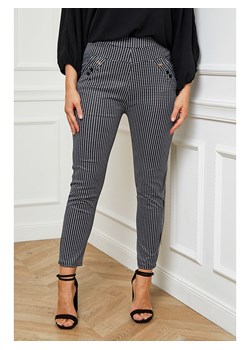 Curvy Lady Spodnie w kolorze czarno-białym ze sklepu Limango Polska w kategorii Spodnie damskie - zdjęcie 141415560