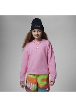 Bluza dresowa Jordan Essentials dla dużych dzieci (dziewcząt) - Różowy ze sklepu Nike poland w kategorii Bluzy dziewczęce - zdjęcie 141444281