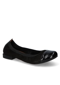 Baleriny Gamis 1402/A128+H70 Czarne zamsz + lakier ze sklepu Arturo-obuwie w kategorii Balerinki - zdjęcie 141454000