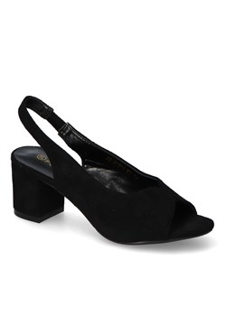 Sandały Potocki 22-21014BK Czarne Zamsz ze sklepu Arturo-obuwie w kategorii Sandały damskie - zdjęcie 141454312