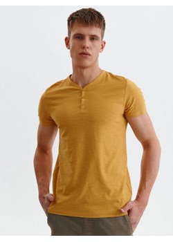 Bawełniany t-shirt krótki rękaw męski z guzikami ze sklepu Top Secret w kategorii T-shirty męskie - zdjęcie 141515550