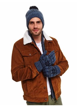 Rękawiczki dzianiniowe z zimowym motywem ze sklepu Top Secret w kategorii Rękawiczki męskie - zdjęcie 141516270