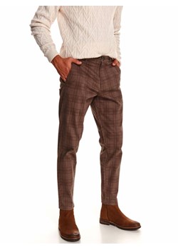 Spodnie chino w kratę ze sklepu Top Secret w kategorii Spodnie męskie - zdjęcie 141519693