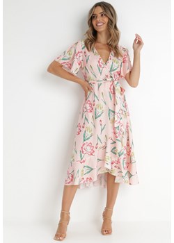 Różowa Sukienka Rirra ze sklepu Born2be Odzież w kategorii Sukienki - zdjęcie 141528972