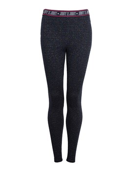 Juicy Couture Legginsy | JWTKB179522 | High Waisted leg | Granatowy ze sklepu ubierzsie.com w kategorii Spodnie damskie - zdjęcie 141534123