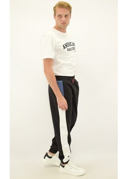 spodnie dresowe męskie tommy sport s20s200305 czarne ze sklepu Royal Shop w kategorii Spodnie męskie - zdjęcie 141563854