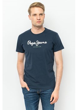 t-shirt męski pepe jeans pm508208 granatowy ze sklepu Royal Shop w kategorii T-shirty męskie - zdjęcie 141567481