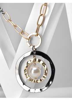 Naszyjnik z okręgami i perłą w środku ze sklepu Molton w kategorii Naszyjniki - zdjęcie 141567964