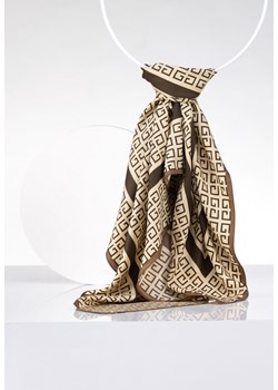 Beżowy wzorzysty szal ze sklepu Molton w kategorii Szaliki i chusty damskie - zdjęcie 141568474
