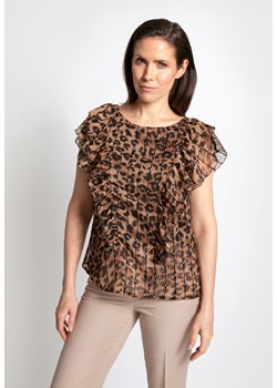 Bluzka w panterkę z falbankami ze sklepu Molton w kategorii Bluzki damskie - zdjęcie 141568492
