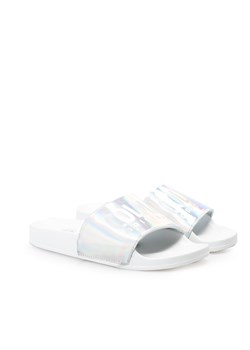 Colmar Klapki &quot;Slipper Lux&quot; | Slipper Lux 608 | Biały, Srebrny ze sklepu ubierzsie.com w kategorii Klapki damskie - zdjęcie 141586690