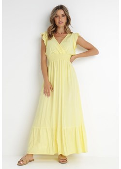 Żółta Sukienka Hypsanie ze sklepu Born2be Odzież w kategorii Sukienki - zdjęcie 141589103