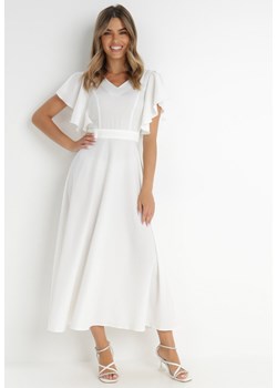 Biała Sukienka Emilienne ze sklepu Born2be Odzież w kategorii Sukienki - zdjęcie 141614282