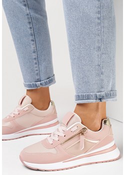 Różowe Sneakersy Palonia ze sklepu born2be.pl w kategorii Buty sportowe damskie - zdjęcie 141679392