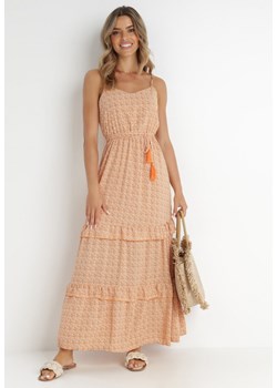 Pomarańczowa Sukienka Darcy ze sklepu Born2be Odzież w kategorii Sukienki - zdjęcie 141713491