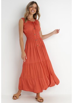 Czerwona Sukienka Abill ze sklepu Born2be Odzież w kategorii Sukienki - zdjęcie 141713593