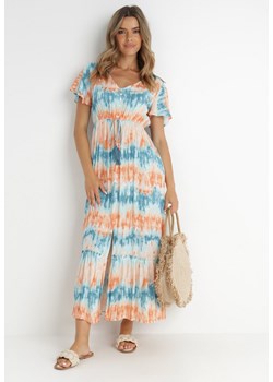 Niebieska Sukienka Gleeson ze sklepu Born2be Odzież w kategorii Sukienki - zdjęcie 141713611
