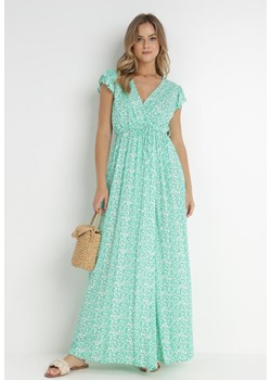 Zielona Sukienka z Wiskozy Kephestra ze sklepu Born2be Odzież w kategorii Sukienki - zdjęcie 141713623
