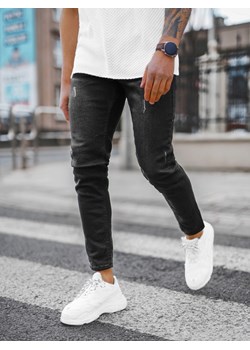 Spodnie jeansowe męskie czarne OZONEE E/5195/04 ze sklepu ozonee.pl w kategorii Jeansy męskie - zdjęcie 141729641