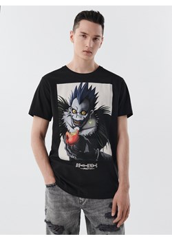 Cropp - Czarna koszulka Death Note - czarny ze sklepu Cropp w kategorii T-shirty męskie - zdjęcie 141754853