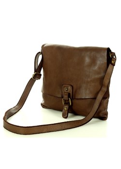 Torebka skórzana listonoszka stylowy minimalizm ala messenger leather bag - MARCO MAZZINI brąz ze sklepu Verostilo w kategorii Torby męskie - zdjęcie 141767891